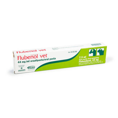 FLUBENOL 44 mg/ml matolääke kissoille ja koirille oraalipasta 7,5 ml