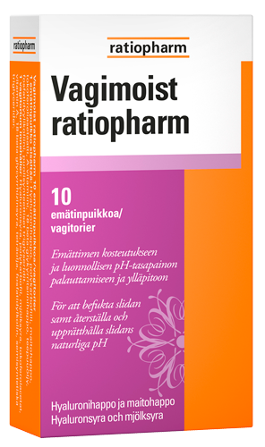 VAGIMOIST ratiopharm 10 emätinpuikkoa
