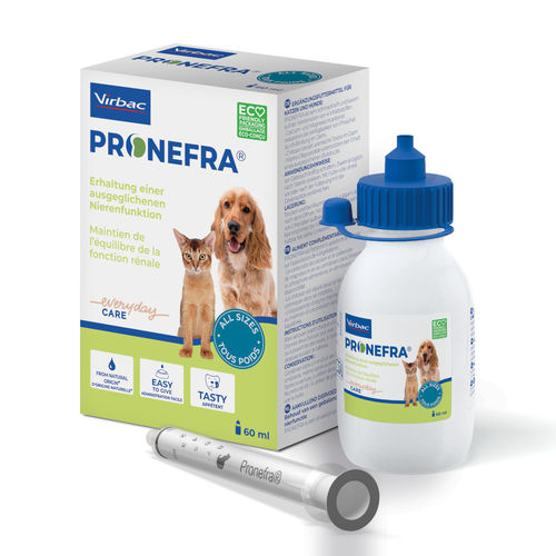 PRONEFRA täydennysrehu munuaisten vajaatoimintaan kissoille ja koirille 60 ml *