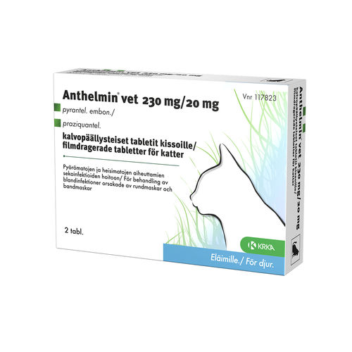 ANTHELMIN VET 230 mg/20 mg matolääke kissoille 2 tablettia
