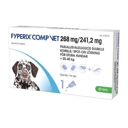 FYPERIX COMP VET (20-40 kg) paikallisvaleluliuos 1x2,68 ml *