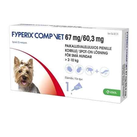 FYPERIX COMP VET  (2-10 kg) paikallisvaleluliuos 1 x 0,67 ml *