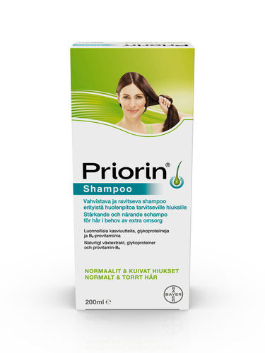 PRIORIN vahvistava shampoo normaaleille ja kuiville hiuksille 200 ml
