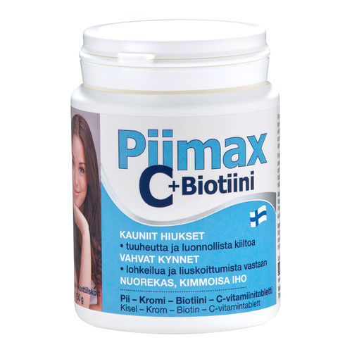 PIIMAX C+BIOTIINI hiusten, ihon ja kynsien hyvinvointiin 300 tabl