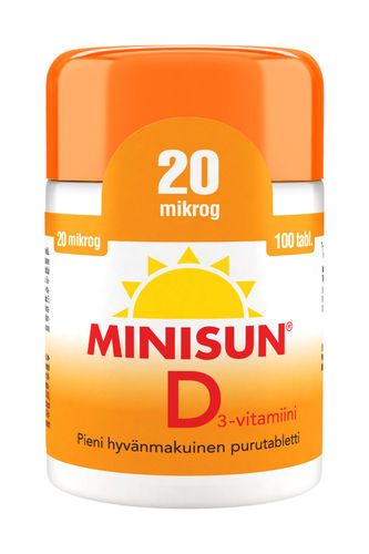 * * * MINISUN D-vitamiini 20 mikrog purutabletti
