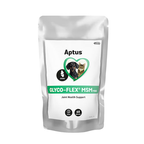 APTUS GLYCO-FLEX MSM MINI kissojen ja pienten koirien nivelten hyvinvointiin 60 purutabl **