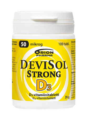 * * DEVISOL STRONG D3-vitamiini 50 mikrog purutabletti, eri kokoja
