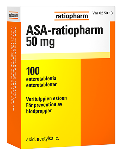 ASA-ratiopharm 50 mg 100 enterotablettia