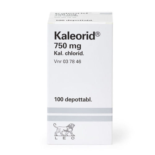 KALEORID 750 mg kaliumlisä depottabletti