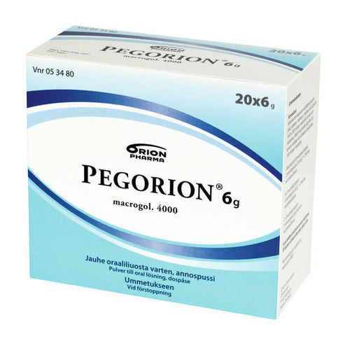 PEGORION 6 g ummetuslääke 20 annospussia
