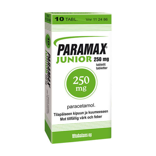 PARAMAX JUNIOR 250 mg 10 tablettia *