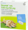 DRONTAL vet 230 mg/20 mg matolääke kissoille 2 tablettia
