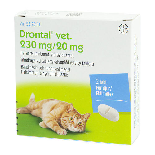 DRONTAL VET matolääke kissalle 2 tablettia