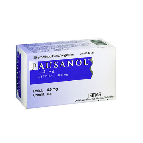 PAUSANOL 0,5 mg 20 emätinpuikkoa