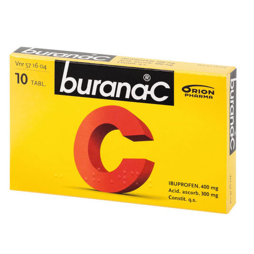 BURANA-C tabletti kipulääke flunssaan
