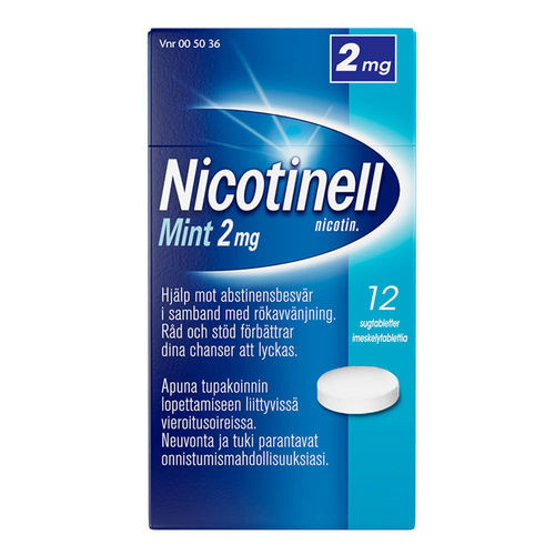 NICOTINELL MINT 2 mg imeskelytabletti