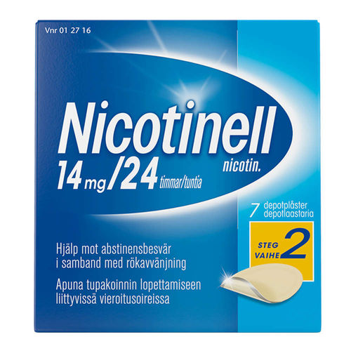 NICOTINELL 14 mg/24 h nikotiinikorvaushoito depotlaastari