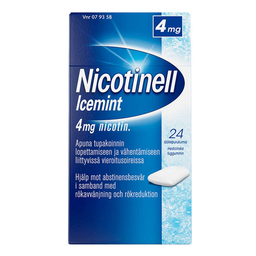 NICOTINELL 4 mg purukumi useita makuja ja pakkauskokoja