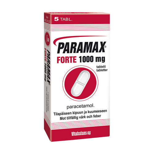 PARAMAX FORTE kipulääke 1000 mg kipulääke tabletti