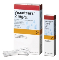 VISCOTEARS 2 mg/g geeli silmien kostutukseen 30 tai 120 kerta-annospipettiä
