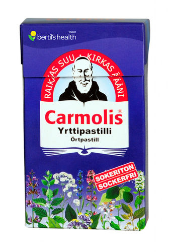 CARMOLIS Sokeriton Yrttipastilli 45 g