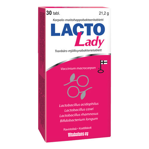 LACTO LADY karpalo-maitohappobakteeri, eri kokoja