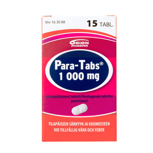 PARA-TABS 1000 mg särkylääke 15 tablettia