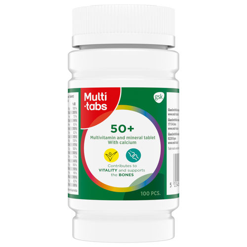 MULTI-TABS 50+ monivitamiini 100 tablettia
