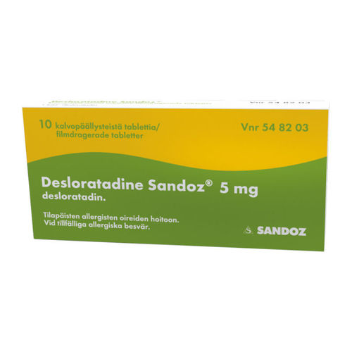 DESLORATADINE SANDOZ 5 mg allergialääke