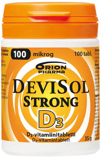 DEVISOL STRONG D3-vitamiini 100 mikrog 100 tablettia