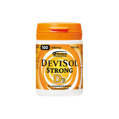 DEVISOL STRONG D3-vitamiini 100 mikrog 100 tablettia