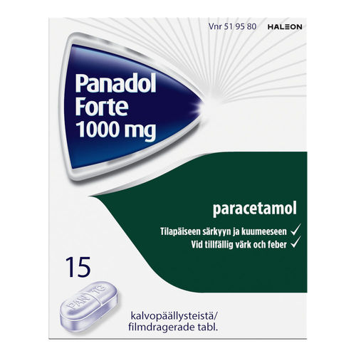 PANADOL FORTE 1000 mg 15 tablettia