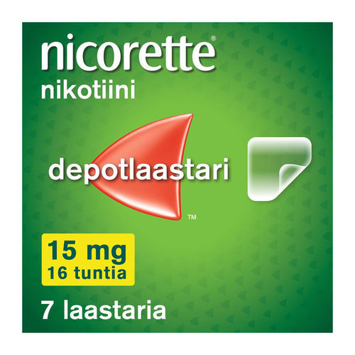 NICORETTE 15 mg/16 h 7 depotlaastaria