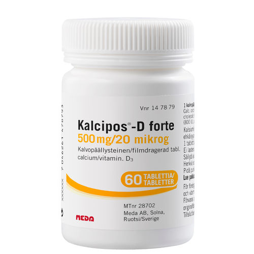 KALCIPOS-D FORTE 60 nieltävää tablettia