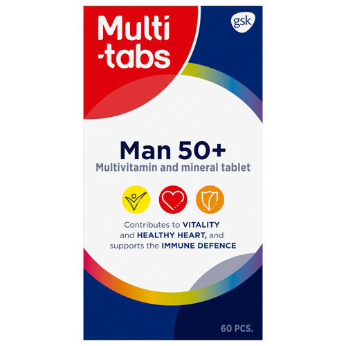 MULTI-TABS MAN 50+ monivitamiini 60 tablettia
