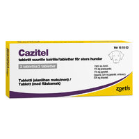 CAZITEL matolääke 175/504/525 mg suurille koirille 2 tablettia **