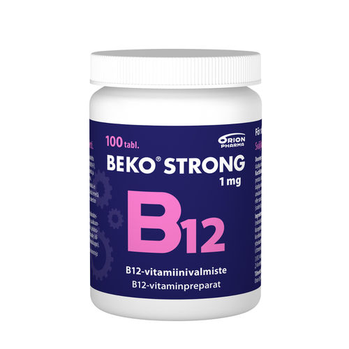 * * BEKO STRONG B12-vitamiini 1mg tabletti