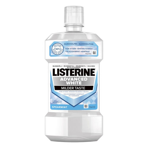 LISTERINE ADVANCED WHITE MILDER TASTE suuvesi 500 ml