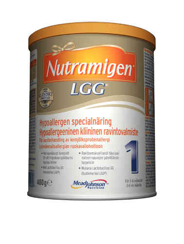 NUTRAMIGEN LGG 1 äidinmaidonkorvike lehmänmaitoallergiaan 400 g