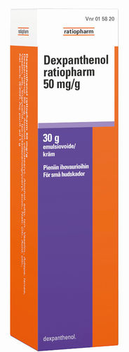 DEXPANTHENOL ratiopharm 50 mg/g emulsiovoide 30 tai 100 g