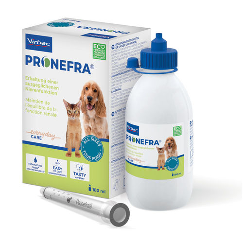 PRONEFRA täydennysrehu munuaisten vajaatoimintaan kissoille ja koirille 180 ml **