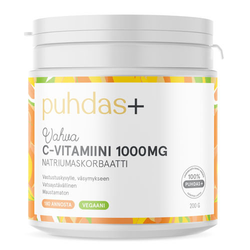 PUHDAS+ C-vitamiini 1000 mg 200 g *