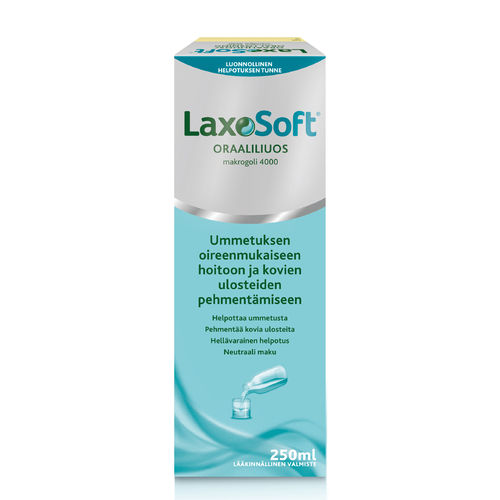 LAXOSOFT ummetuksen helpottamiseen 250 ml