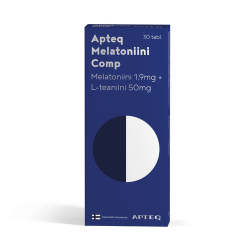 APTEQ MELATONIINI COMP 1,9 mg purutabletti