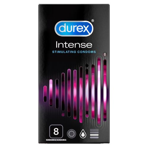 * * DUREX INTENSE stimuloiva kondomi 8 kpl **