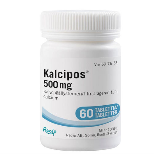 KALCIPOS 500 mg nieltävä tabletti