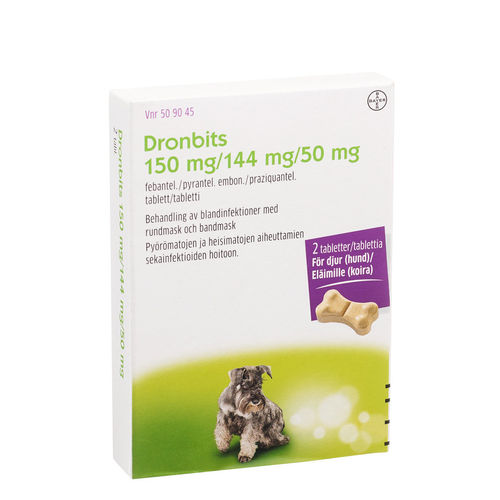 DRONBITS matolääke koirille 2 tablettia