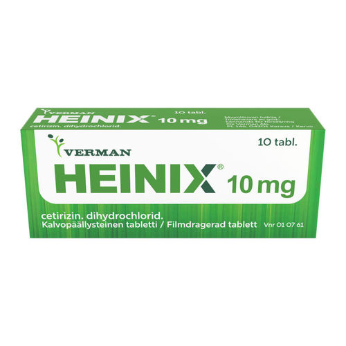 HEINIX allergialääke 10 mg tabletti