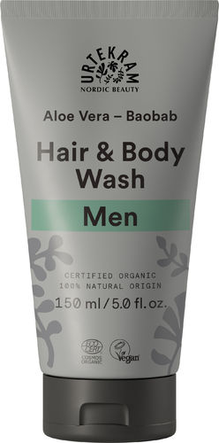 URTEKRAM LUOMU FOR MEN HAIR and BODY WASH suihkugeeli 150 ml **