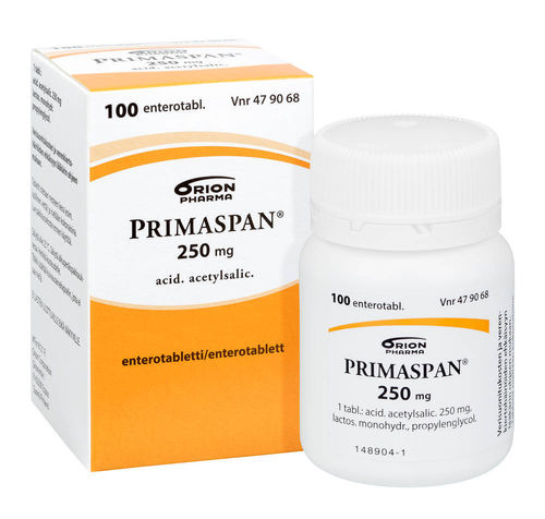 PRIMASPAN 250 mg 100 enterotablettia, purkki